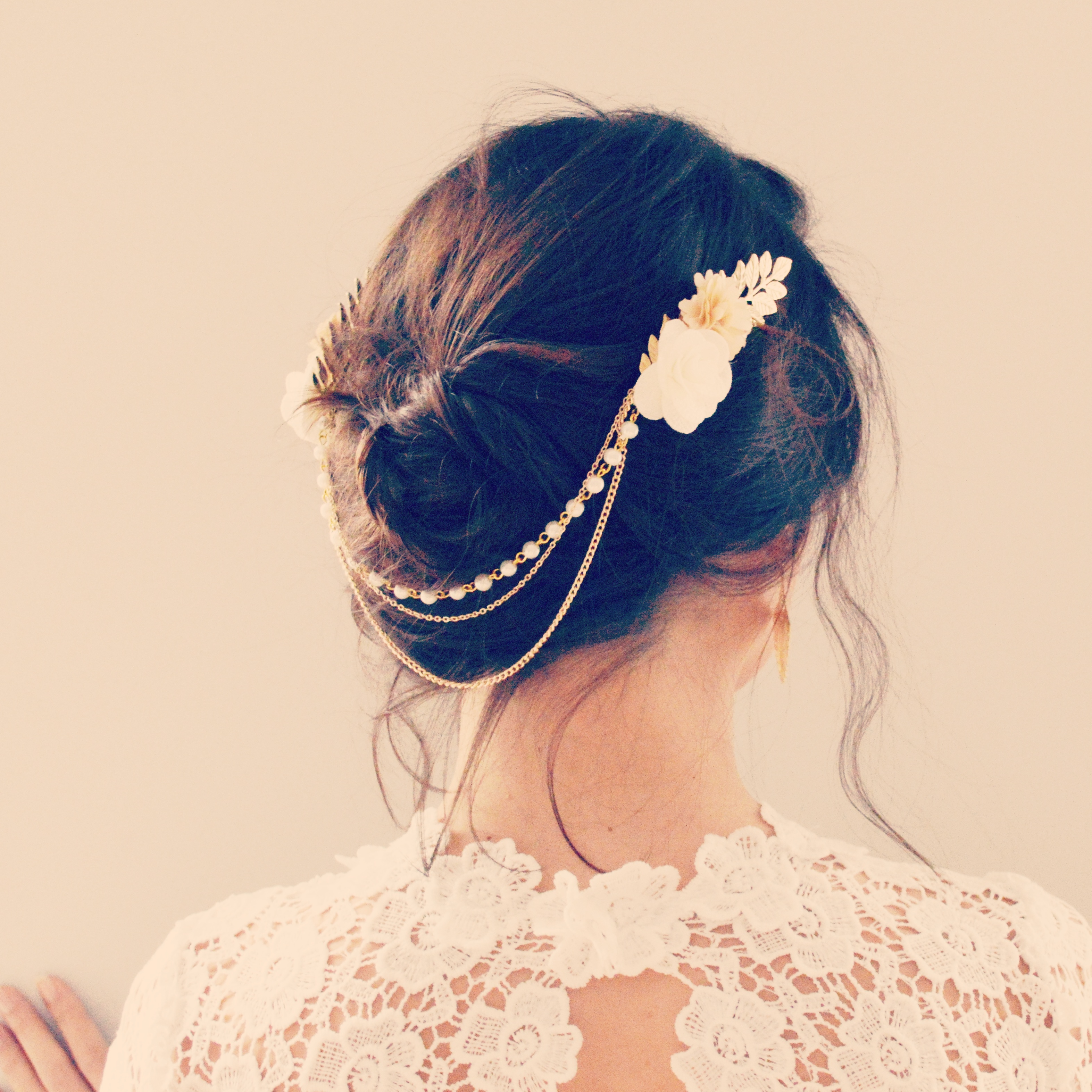 mariage cheveux accessoire Or Rose Cheveux Peigne perle et cristal cheveux peigne mariage 