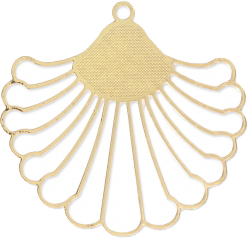 Estampes  mini coquillage doré