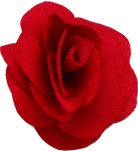 mini rose rouge vif