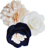 bouquet bleu marine