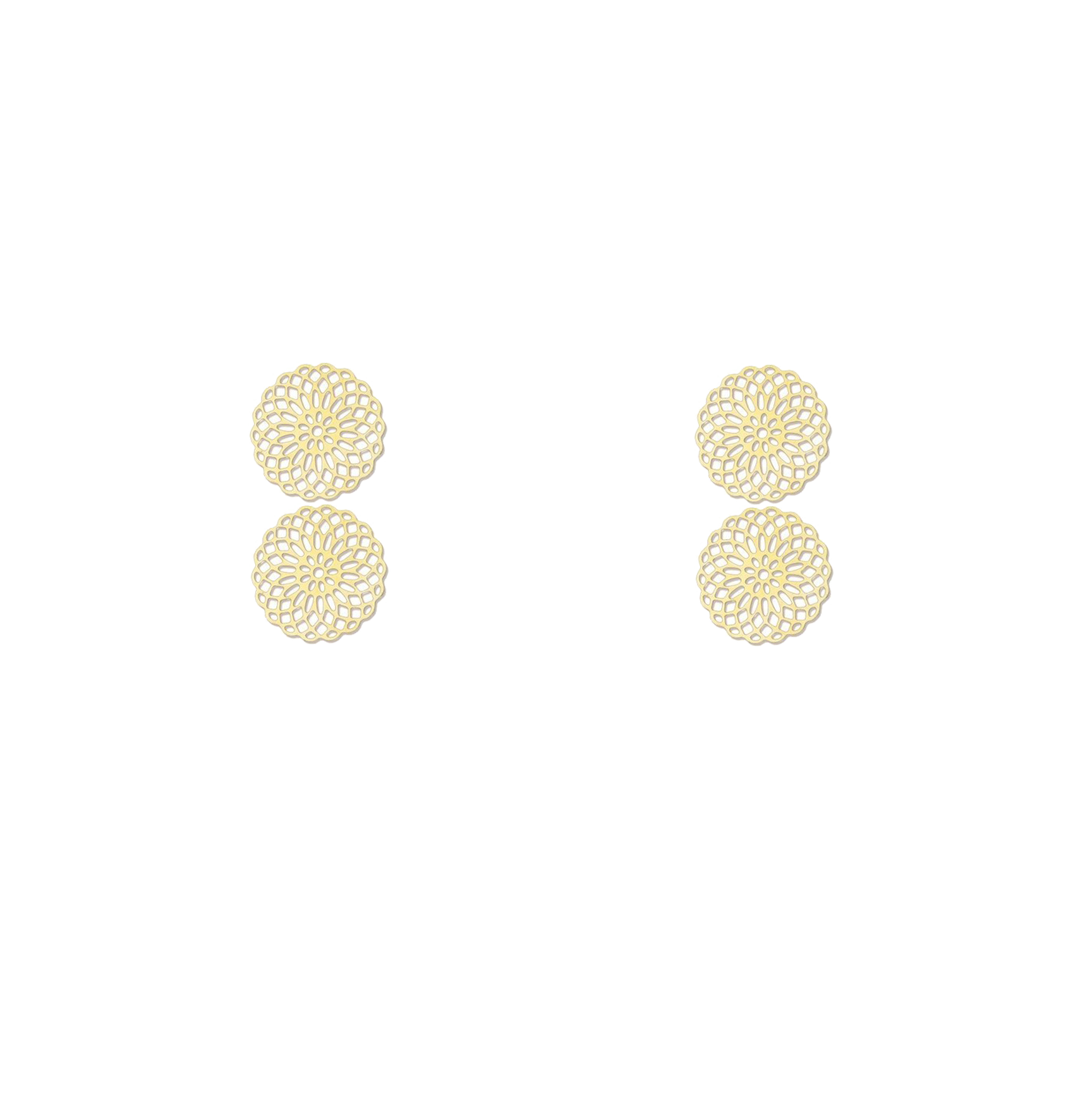 double rosaces dorées