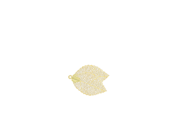 Estampe petite feuille double