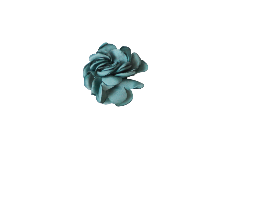 Fleur bleu gris