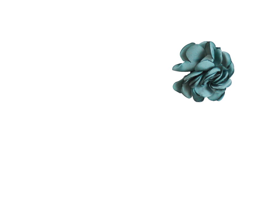 Fleur bleu gris
