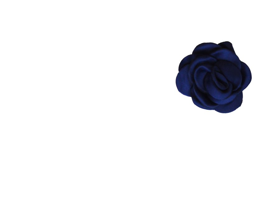 Fleur bleu marine