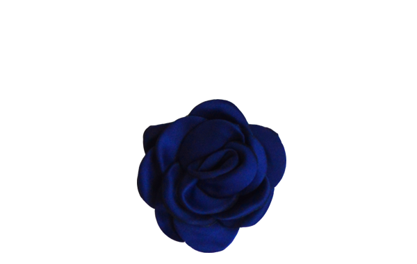 fleur bleu marine