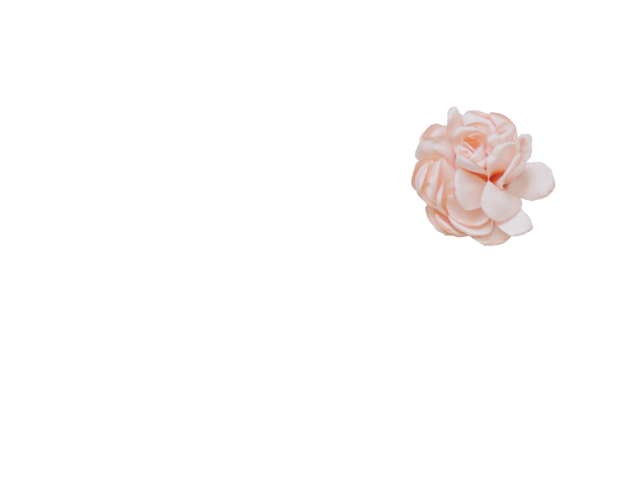 Fleur rose pourdrée