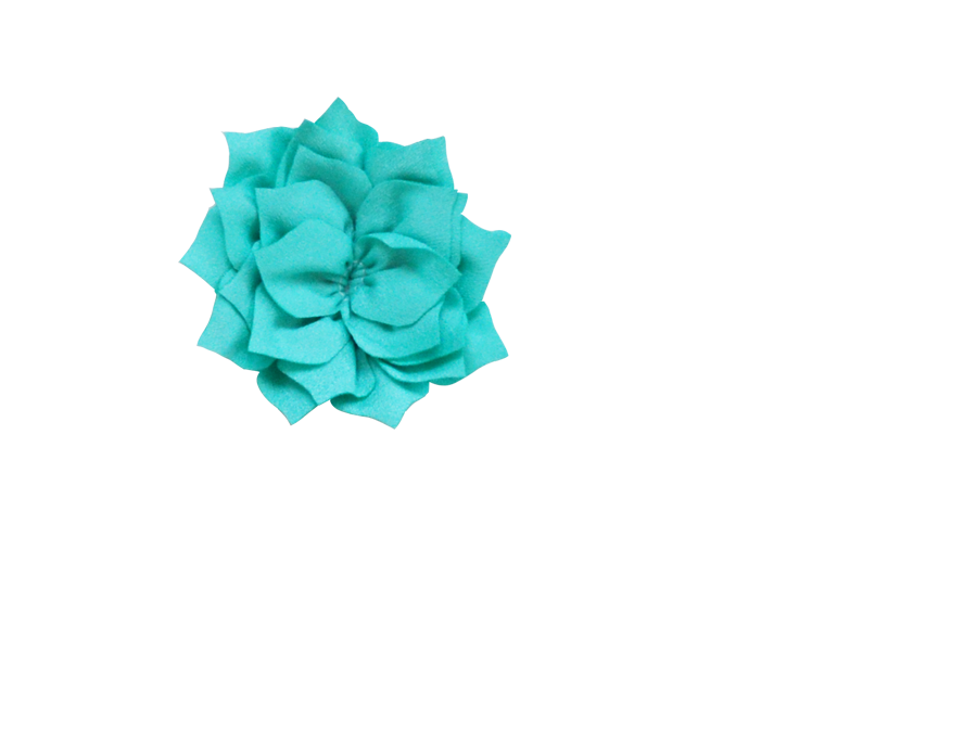 Fleur lotus turquoise