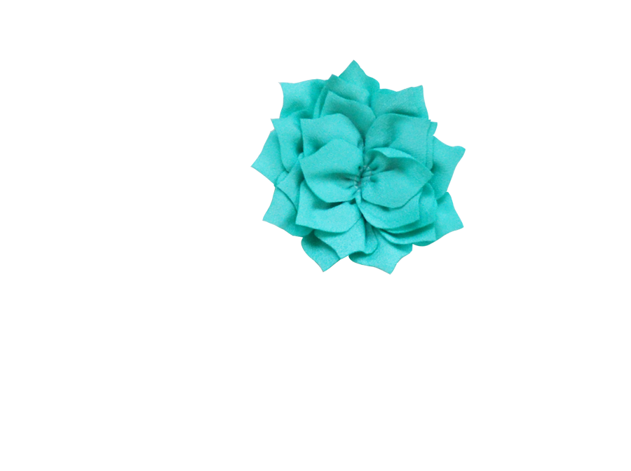 Fleur lotus turquoise