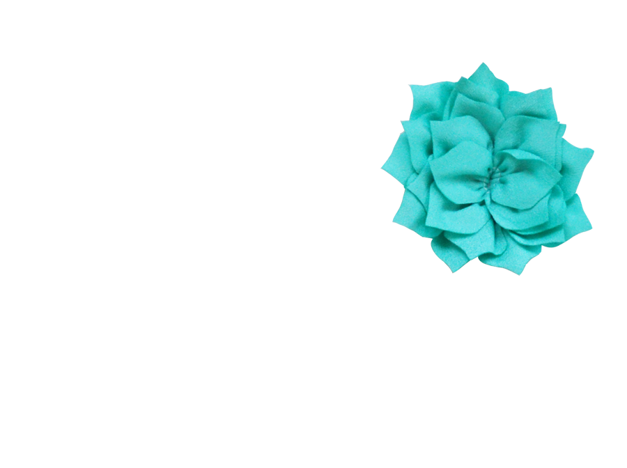 Fleur lotus turquoise