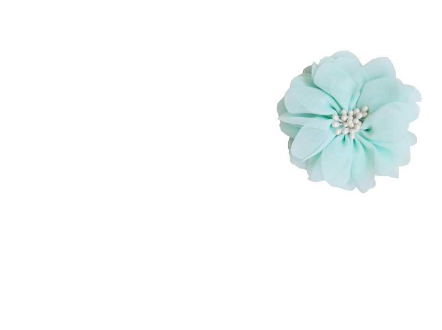 Fleur vert d'eau