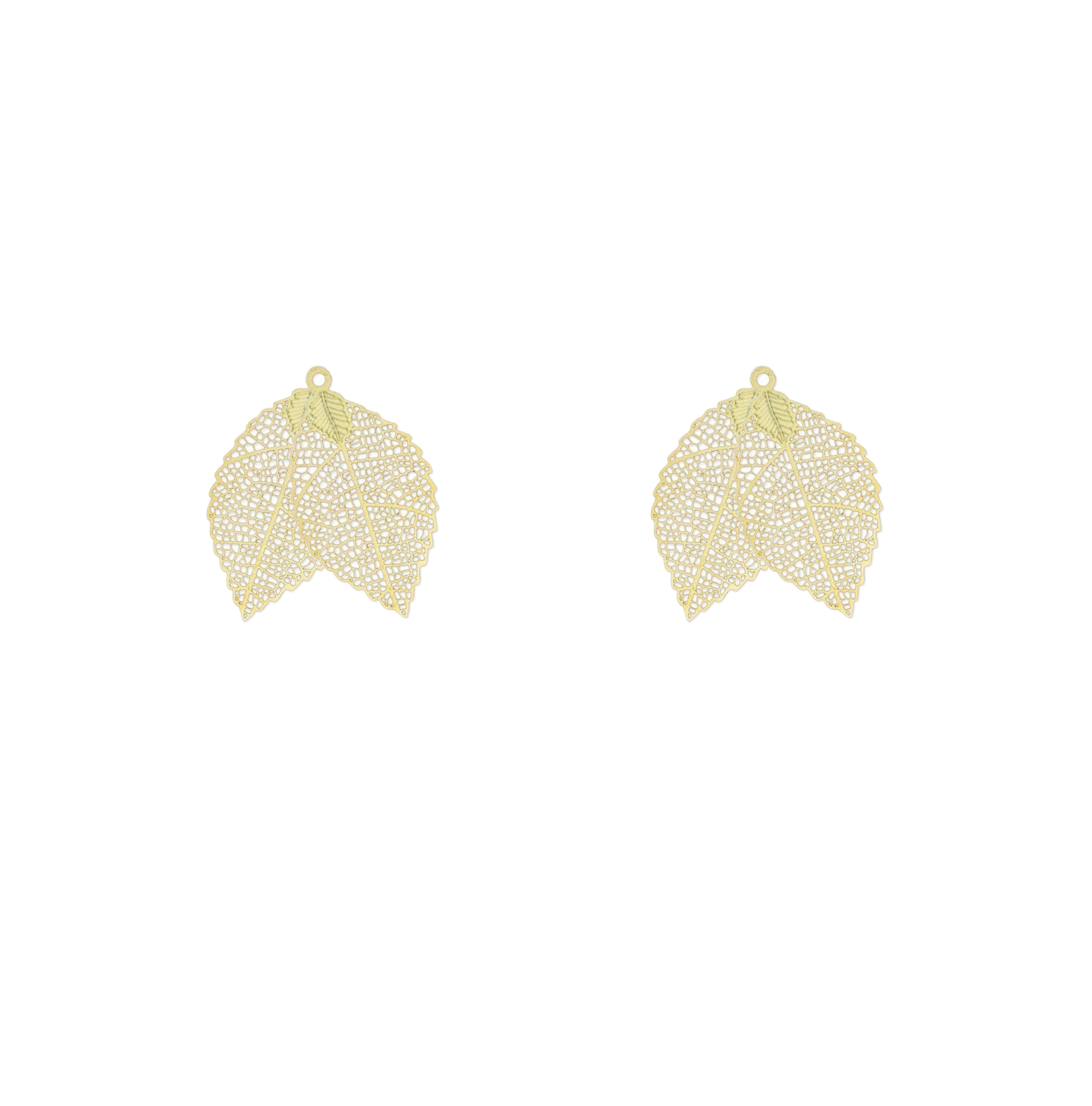 petites feuilles dorées double