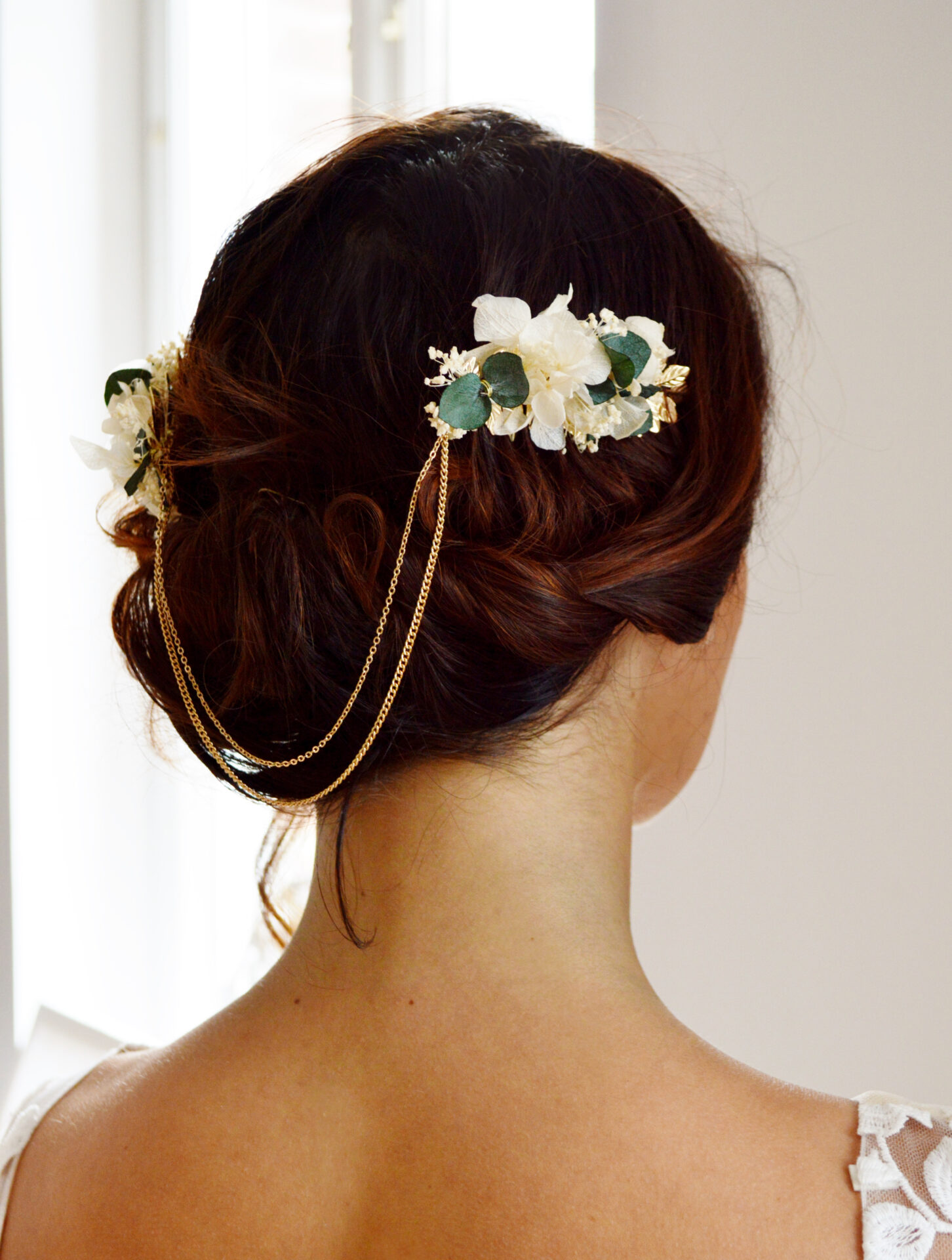 Accessoire fleur cheveux mariage hotsell