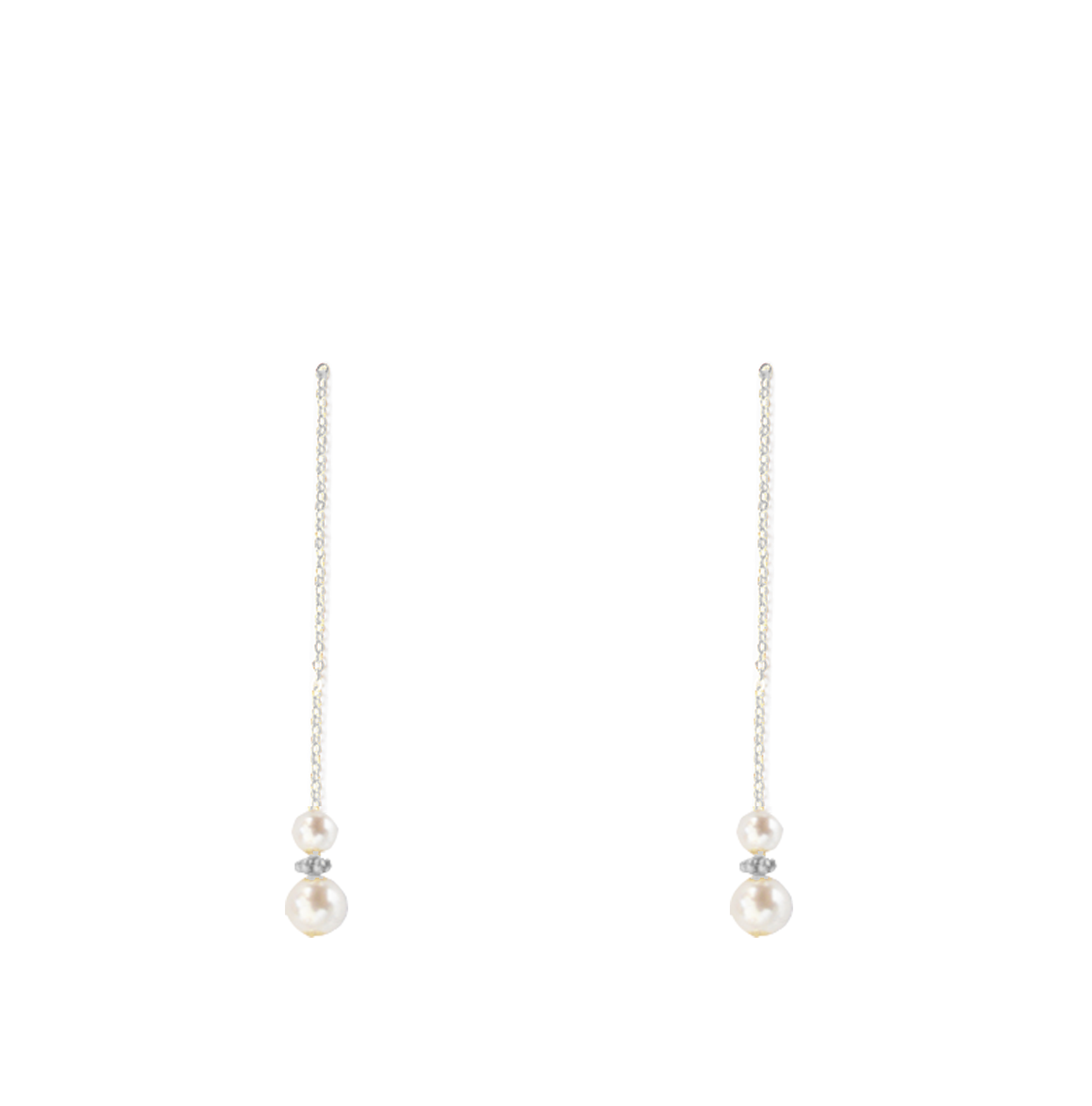 perles blanches bas longues