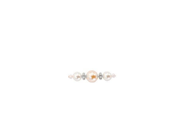 perles milieu rose poudré