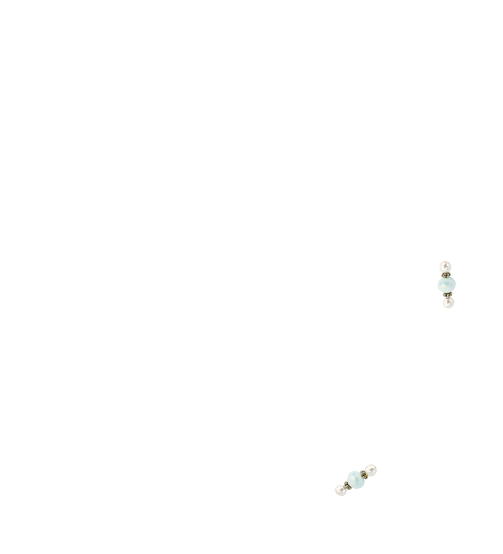 perles vert d'eau