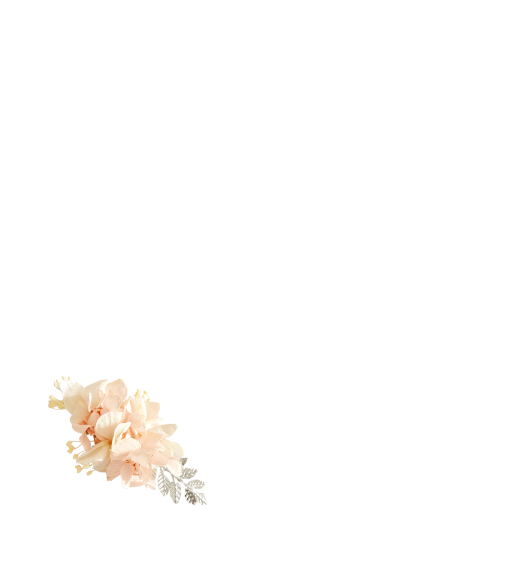 fleurs éternelles rose pâle