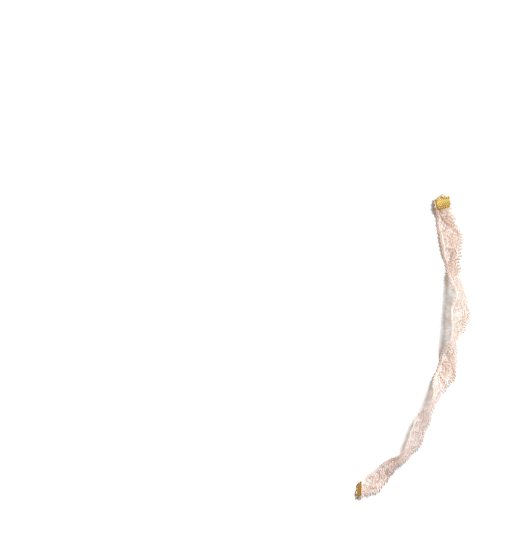 dentelle rose poudré