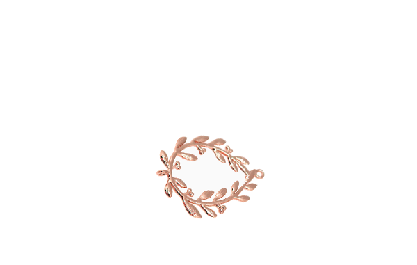 couronne végétale OR rose