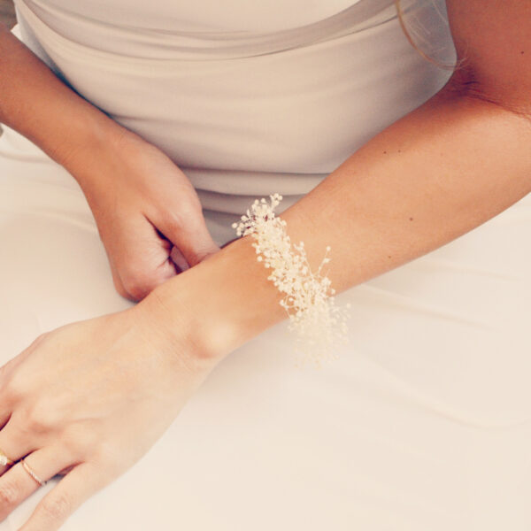 bracelet mariée gypsophile