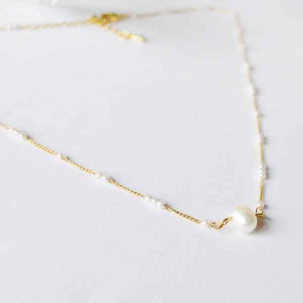 Collier perle d'eau douce et fines perles - bijoux bohèmes Cérémonie