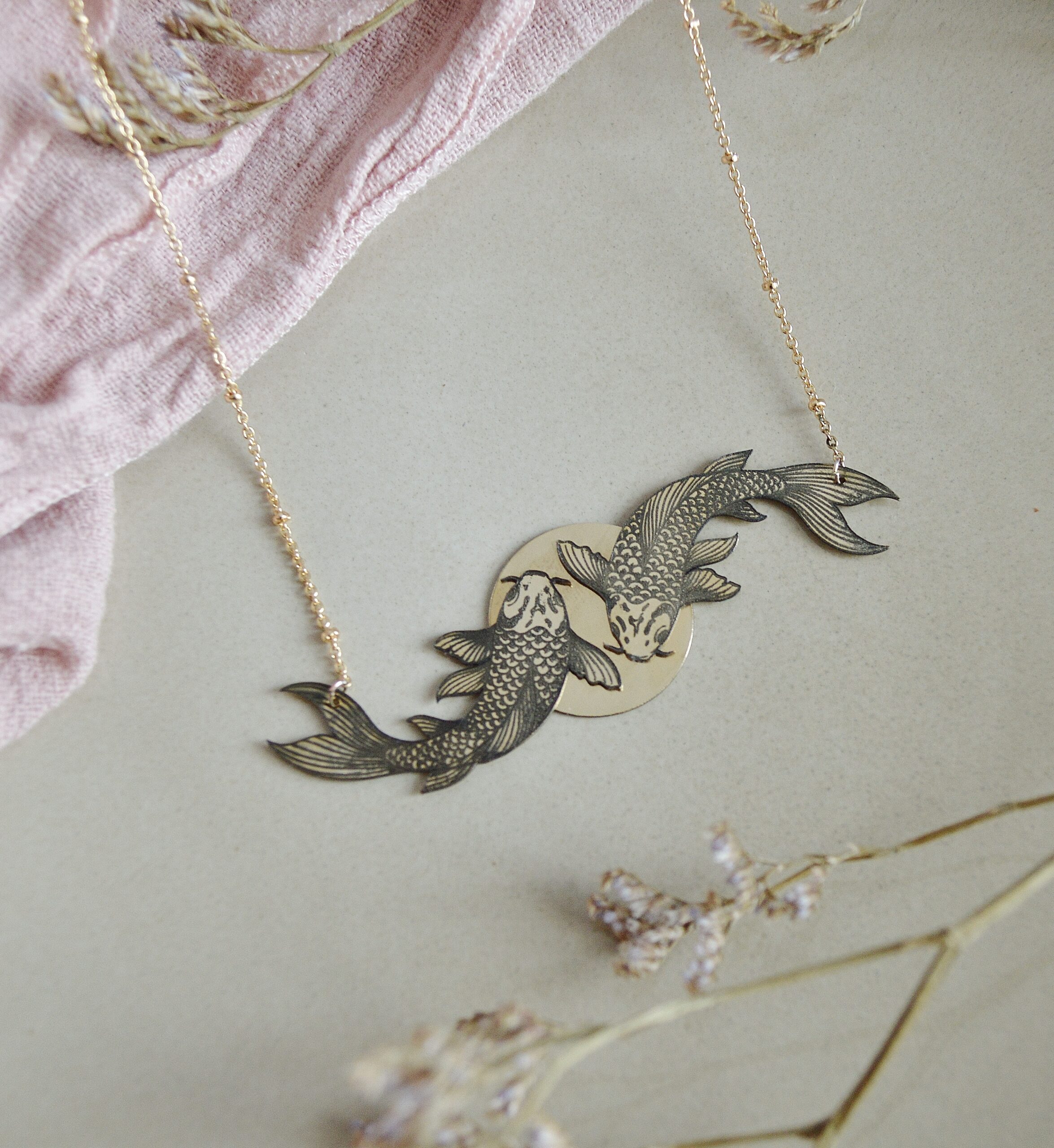 DSC_1086 Collier esprit asiatique à carpes japonaises - Danse des koïs – Image 4