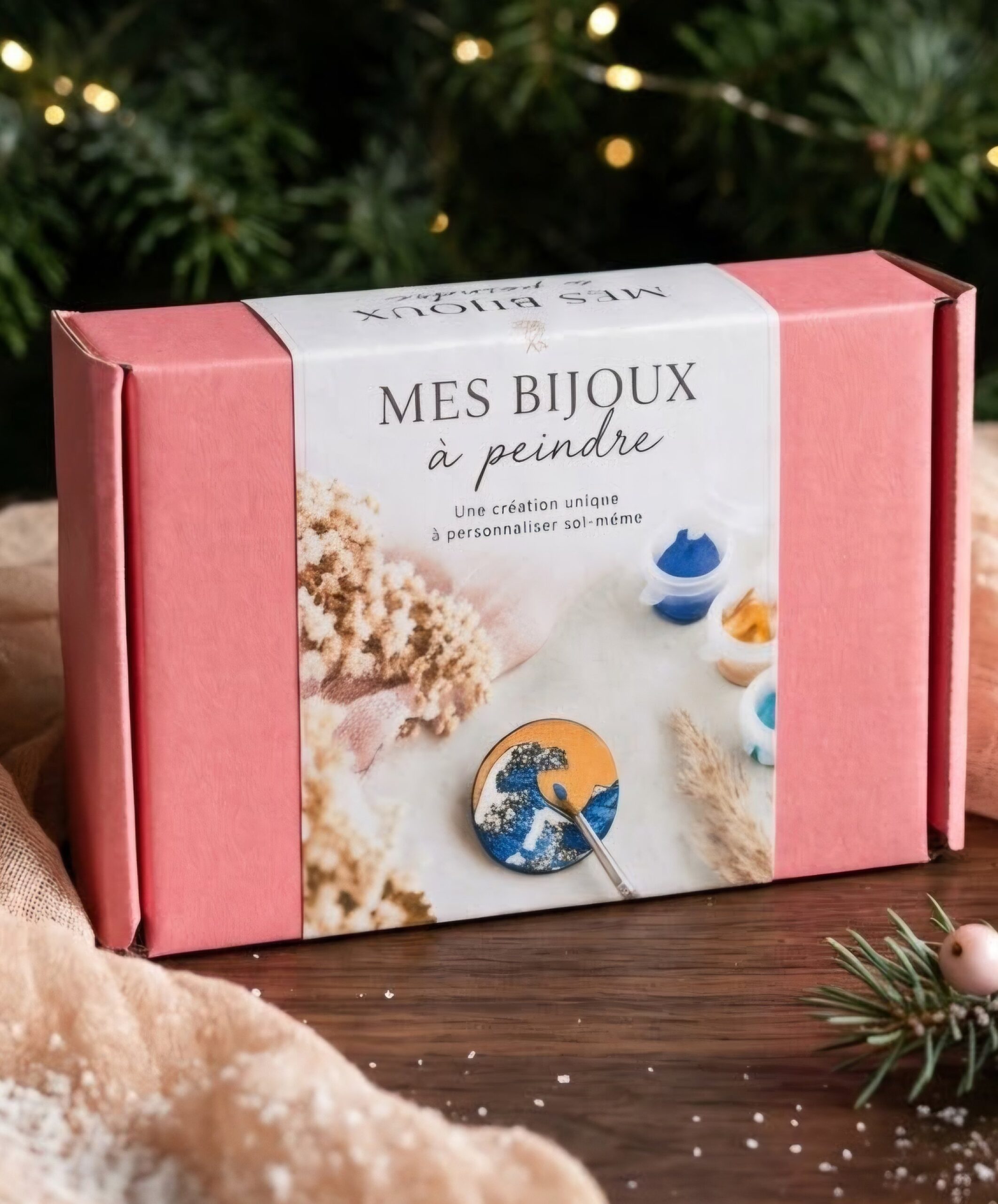 1000074205-1.jpg Coffret DIY — Broche La Vague de Hokusai en bois à peindre – Image 2